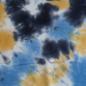 Preview: French Terry Batik blau schwarz gelb